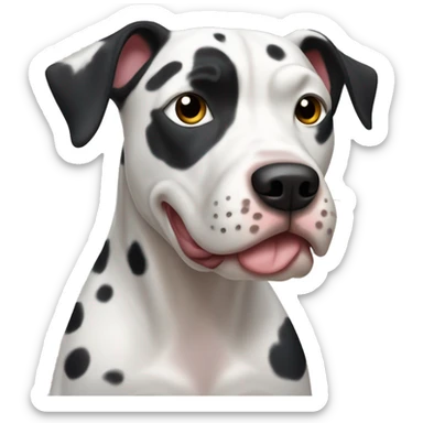 Dalmation pitbull mix  sticker