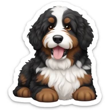 Bernedoodle in Chicago sticker