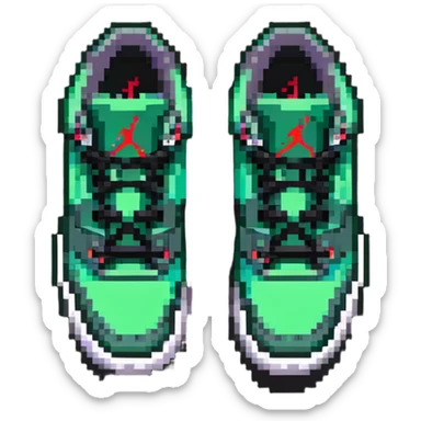 Air Jordan 3 Pine Green sneaker sticker