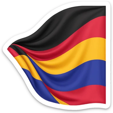 Solaani black heritage flag sticker