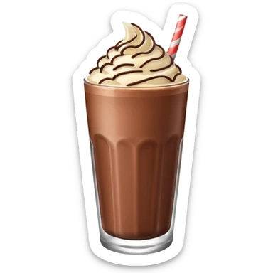 Chocolate milkshake sticker