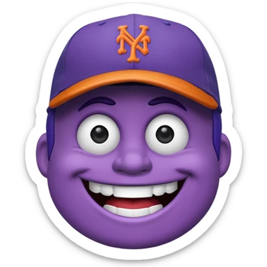 New York Mets McDonald’s grimace sticker