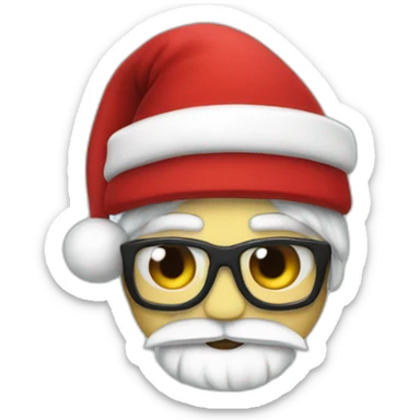 caravan palace wearing a red Christmas Hat  sticker