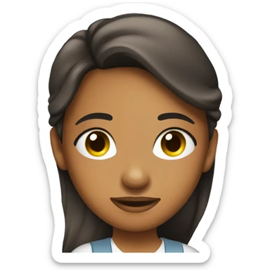 a girl on a airplane sticker