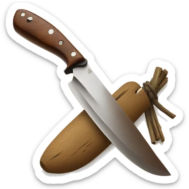 Couteau bushcraft sticker