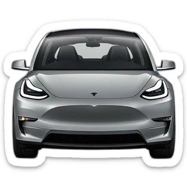 Tesla model y grey sticker