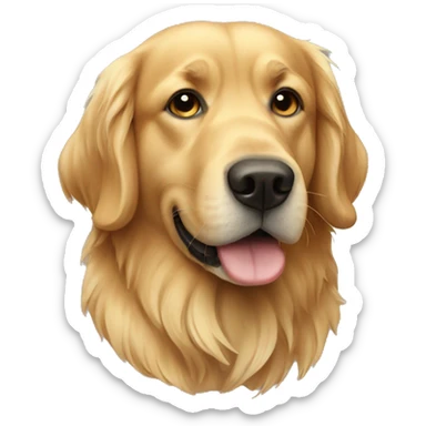golden retriver emoji  sticker