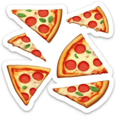 A delicious pizza emoji sticker