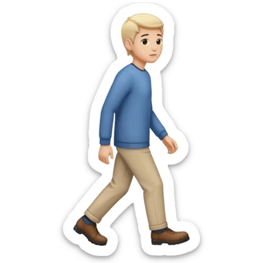 Person stepping aside  sticker