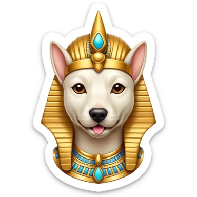 Ratlik dog breed in the form of a pharaoh winks sticker