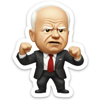 Khrushchev threatens with his fist sticker
