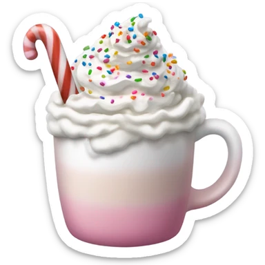 cute hot chocolate sticker