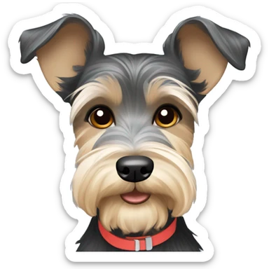 Yorky schnauzer mix ￼ sticker