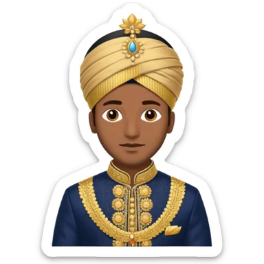 North indian groom sticker