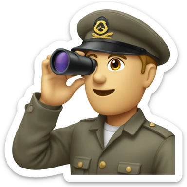 deck cadet with a binocular sticker