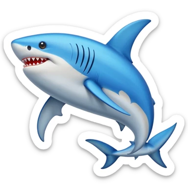Tiburón con zapatos  sticker