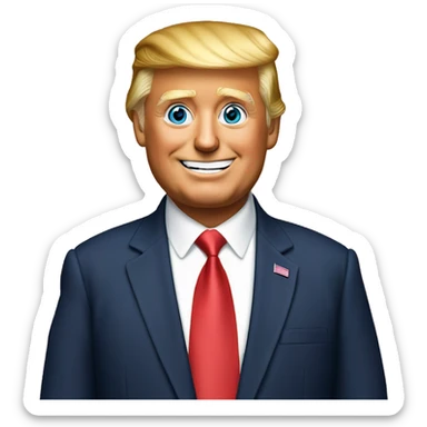 Donald trump saying “I love you” sticker