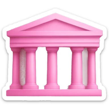 Pink bank sticker