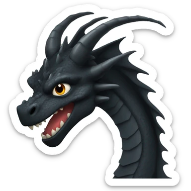 black dragon sticker