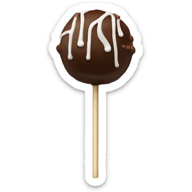 Realistic starbucks cake pops isolated. sticker