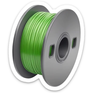 light green filament spool sticker