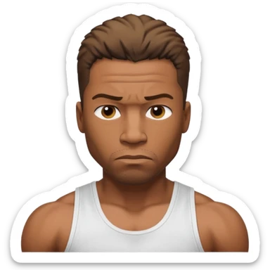 Create a GTA CJ - Carl Johnson from GTA San Andreas emoji for a teams chat but make it more original style to the game sticker