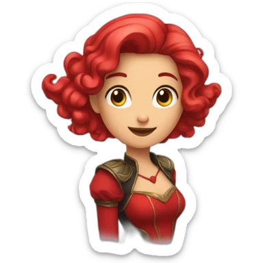 Mains donne coeur rouge sticker