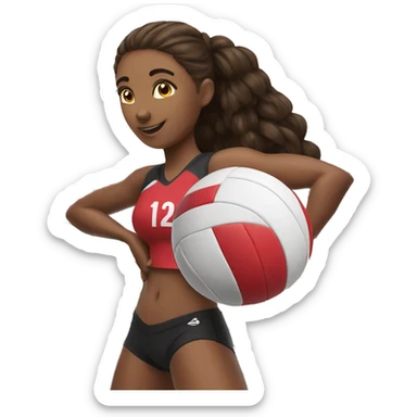 I ❤️ Volleyball sticker