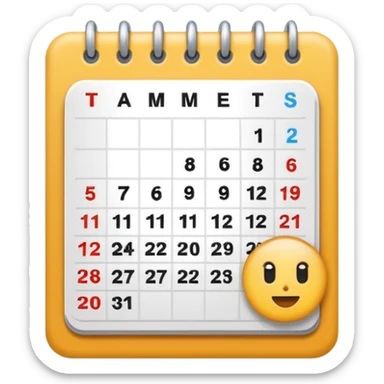 mini calander sticker