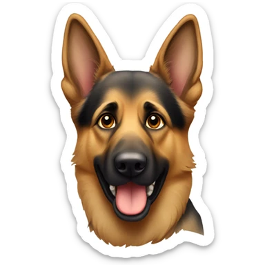 Old german shepherd  sticker