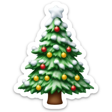 Weihnachtsbaum mit schnee  sticker
