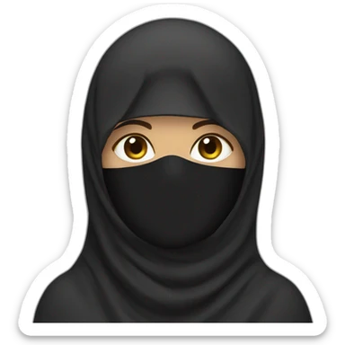Femme niqab sticker