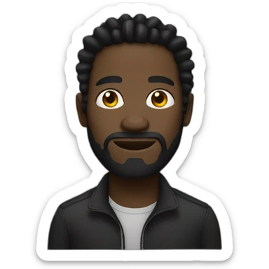 Black dread man sticker