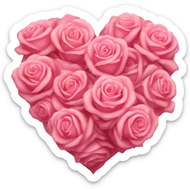 Heart of roses sticker