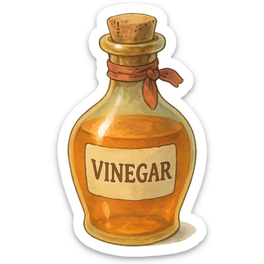 ghibli style bottle of vinegar sticker