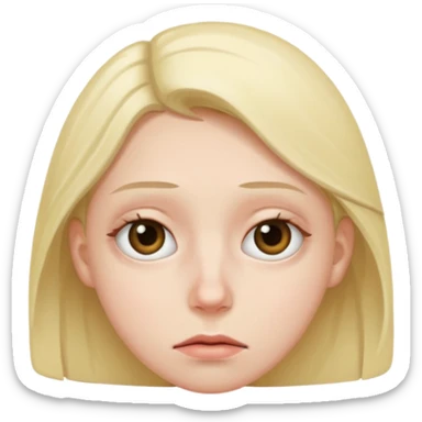 exhausted under eye dark circles sticker