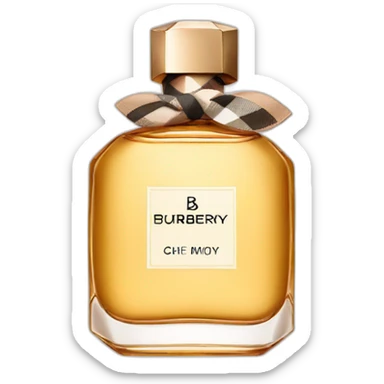 Burberry hero perfume sticker