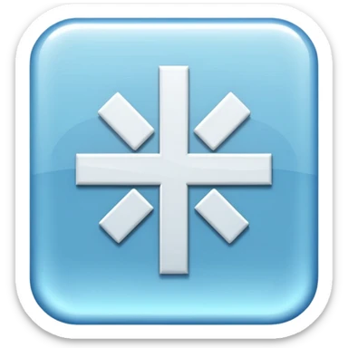 glitter white symbol of hospital sticker