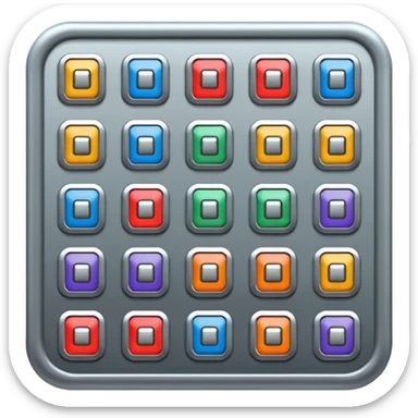 machinery or machine system with many buttons sticker