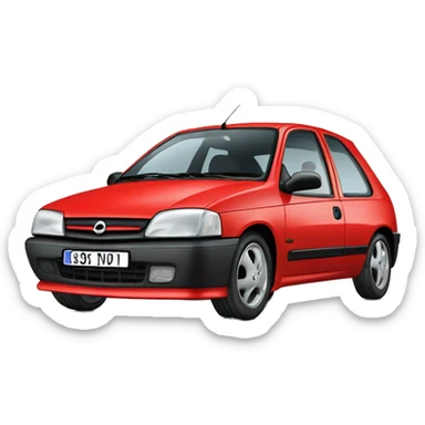 Opel Corsa-B petrol 1993 sticker