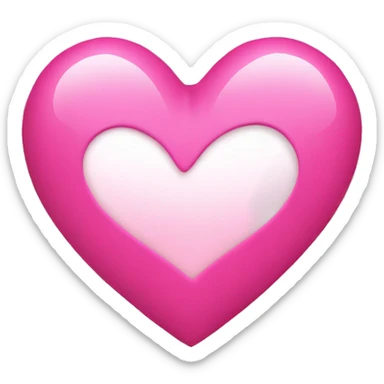 Pink heart sticker