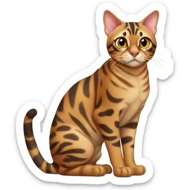 bengal cat sticker
