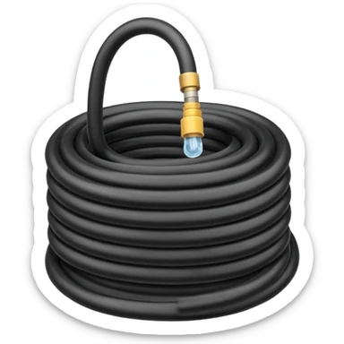 A Hose – coiled water hose sticker