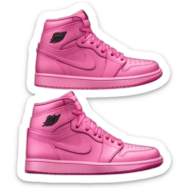 Jordan 1 pink Valentin sticker