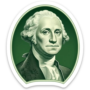 Money or a note sticker