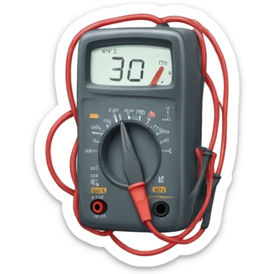 multimeter with cabl sticker