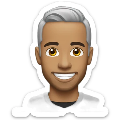 Lewis Hamilton avec 👍🏻 sticker