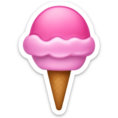 Paletade helado color rosa sticker