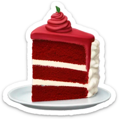 Red velvet cake  sticker