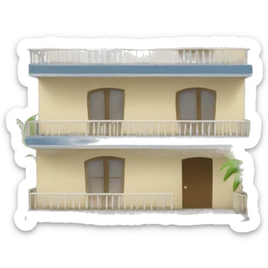 pension house, palm tree sticker